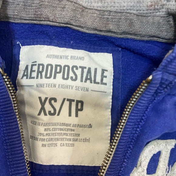Aeropostale Y2K Dark Blue Hoodie - Picture 4 of 5